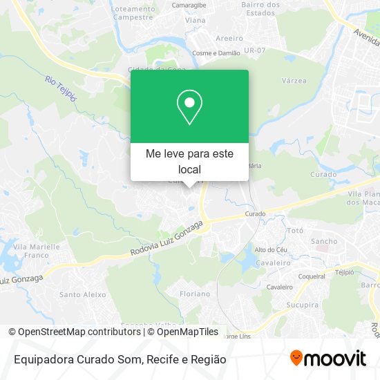 Equipadora Curado Som mapa