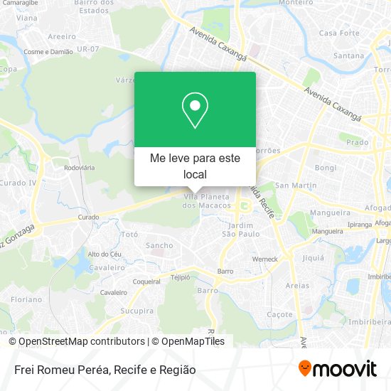 Frei Romeu Peréa mapa