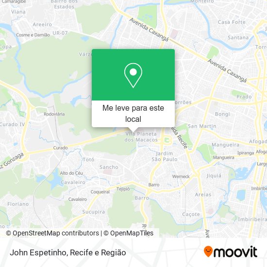 John Espetinho mapa