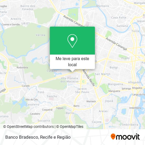 Banco Bradesco mapa