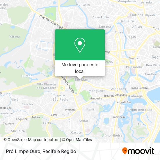 Pró Limpe Ouro mapa