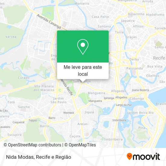 Nida Modas mapa