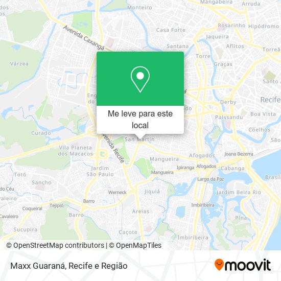 Maxx Guaraná mapa