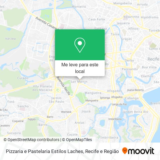 Pizzaria e Pastelaria Estilos Laches mapa