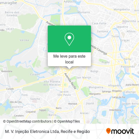 M. V. Injeção Eletronica Ltda mapa