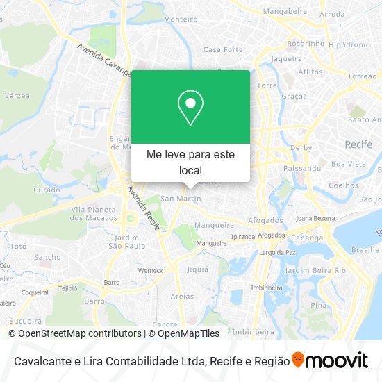 Cavalcante e Lira Contabilidade Ltda mapa