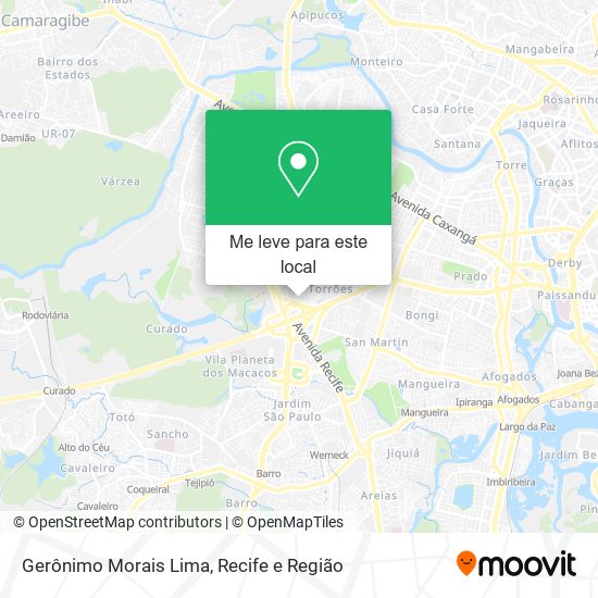 Gerônimo Morais Lima mapa