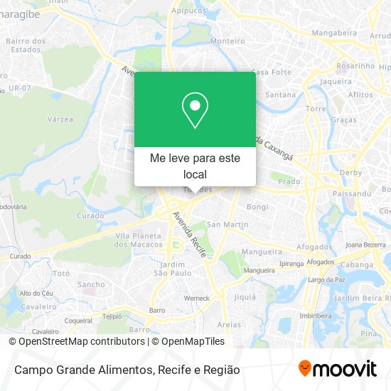 Campo Grande Alimentos mapa