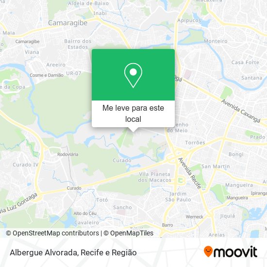 Albergue Alvorada mapa