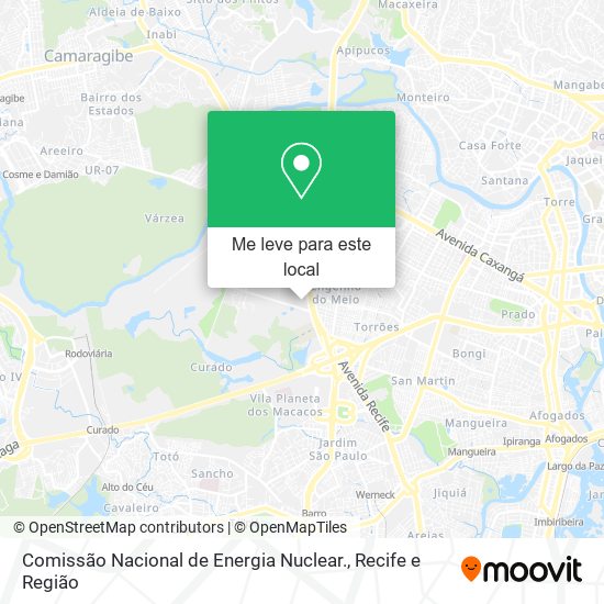 Comissão Nacional de Energia Nuclear. mapa