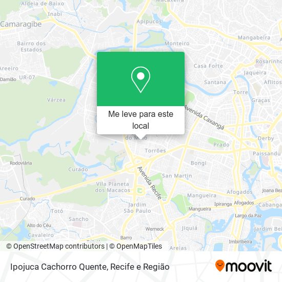 Ipojuca Cachorro Quente mapa