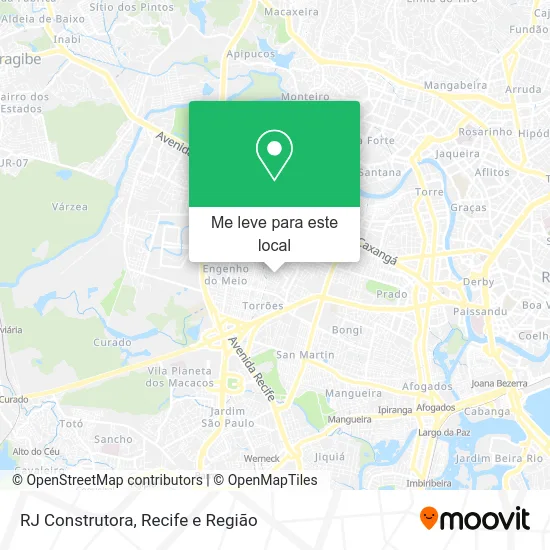 RJ Construtora mapa