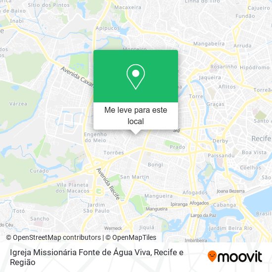 Igreja Missionária Fonte de Água Viva mapa