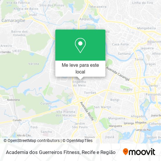 Academia dos Guerreiros Fitness mapa