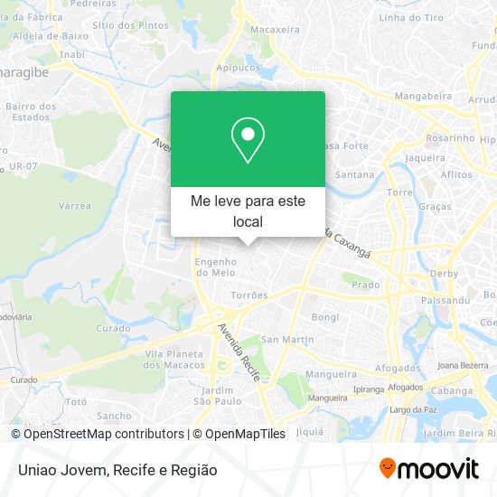 Uniao Jovem mapa