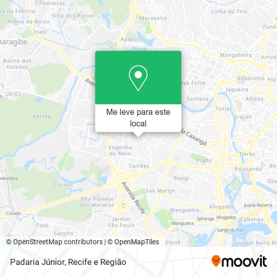 Padaria Júnior mapa