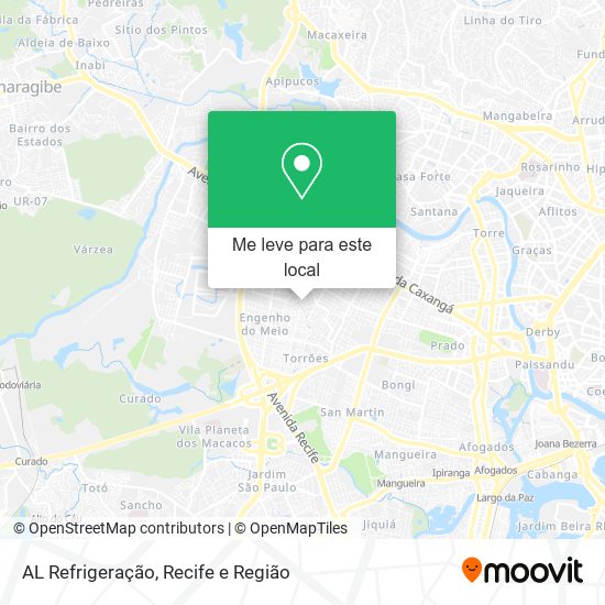 AL Refrigeração mapa