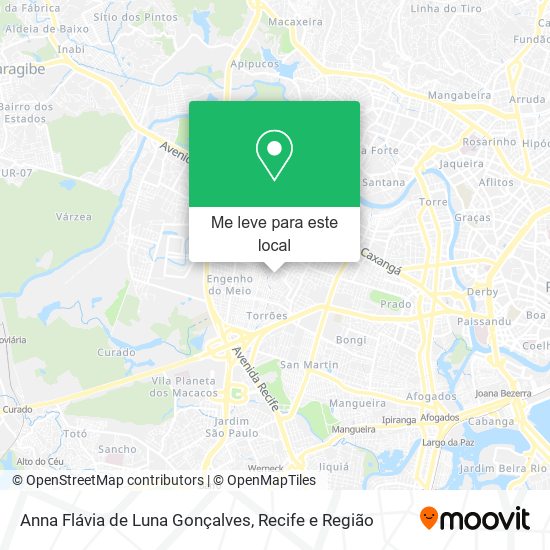 Anna Flávia de Luna Gonçalves mapa