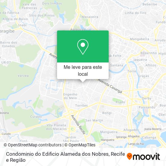 Condominio do Edificio Alameda dos Nobres mapa