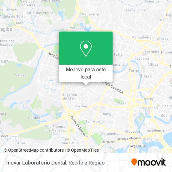 Inovar Laboratório Dental mapa