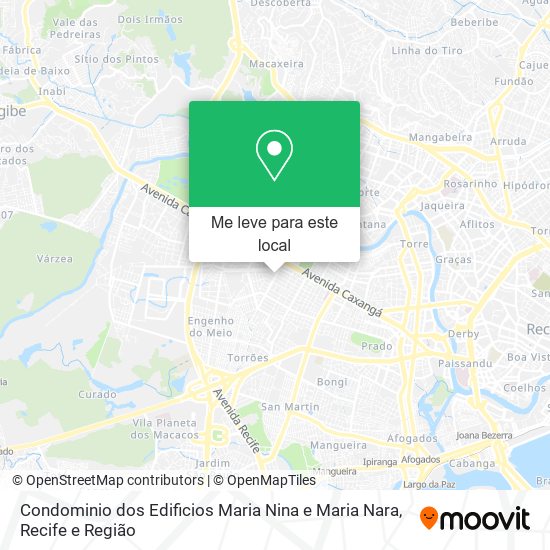 Condominio dos Edificios Maria Nina e Maria Nara mapa