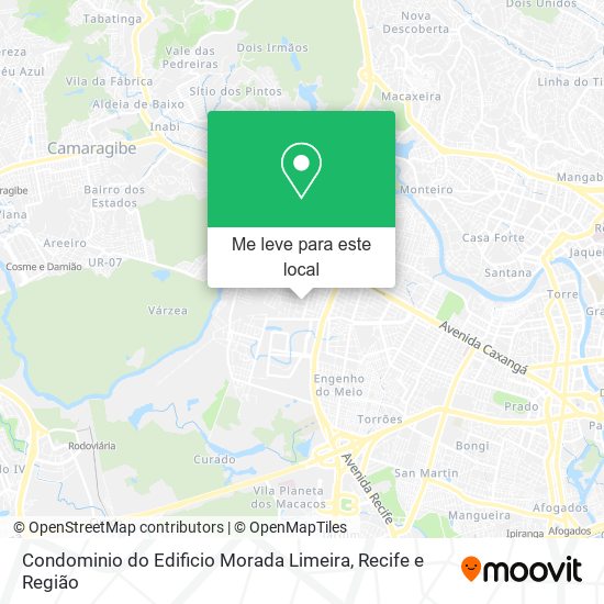 Condominio do Edificio Morada Limeira mapa