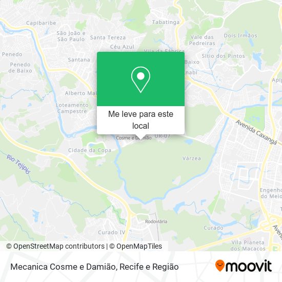 Mecanica Cosme e Damião mapa