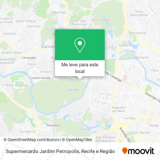 Supermecardo Jardim Petropolis mapa