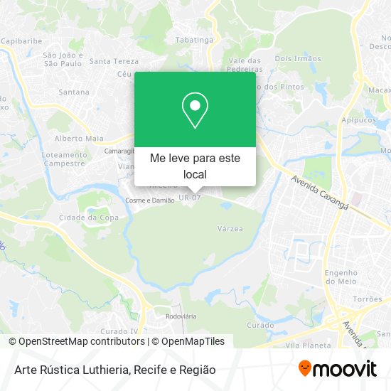 Arte Rústica Luthieria mapa