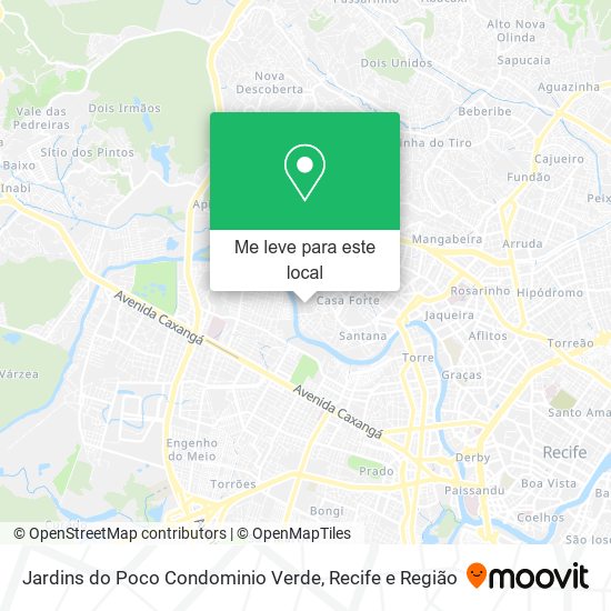 Jardins do Poco Condominio Verde mapa