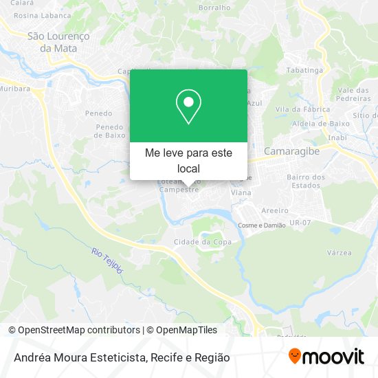 Andréa Moura Esteticista mapa