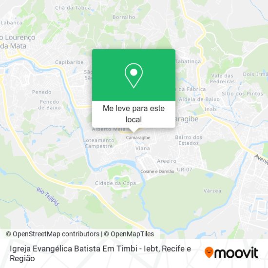 Igreja Evangélica Batista Em Timbi - Iebt mapa