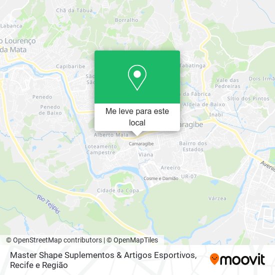 Master Shape Suplementos & Artigos Esportivos mapa