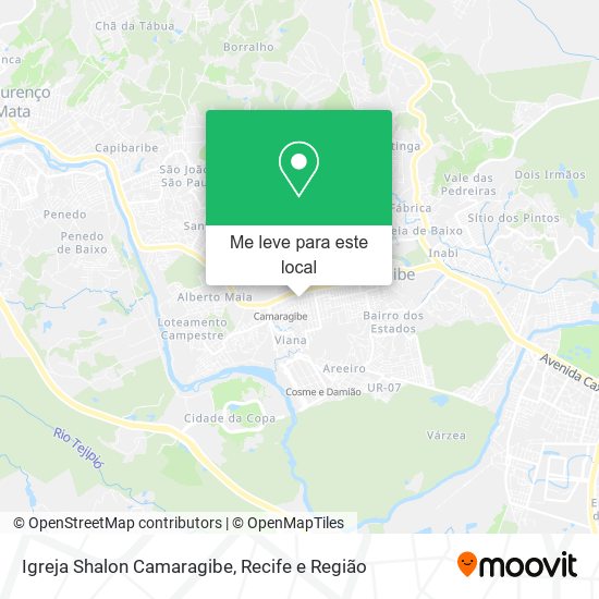 Igreja Shalon Camaragibe mapa