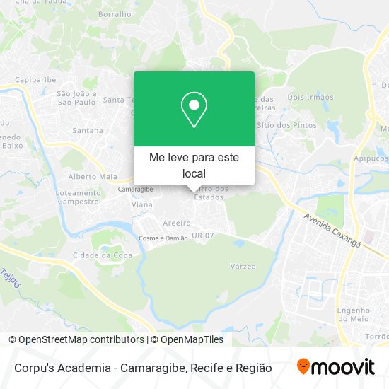Corpu's Academia - Camaragibe mapa