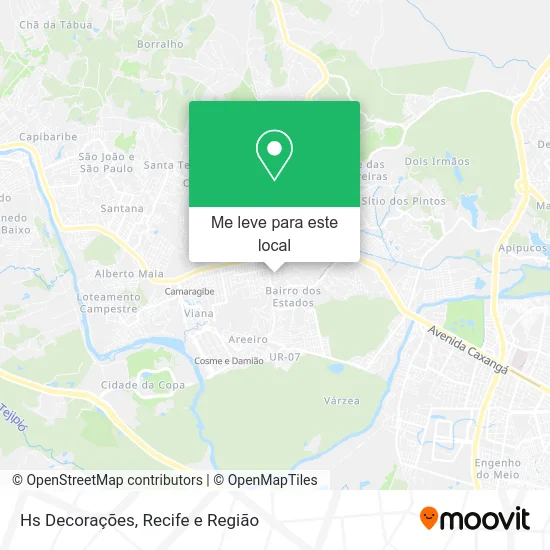 Hs Decorações mapa