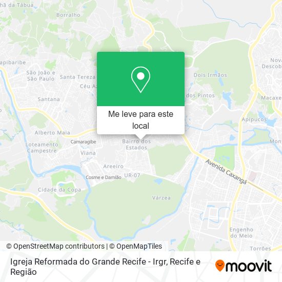 Igreja Reformada do Grande Recife - Irgr mapa