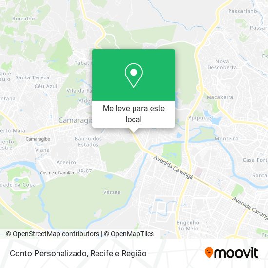 Conto Personalizado mapa