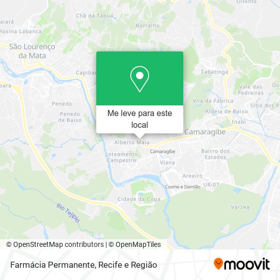 Farmácia Permanente mapa