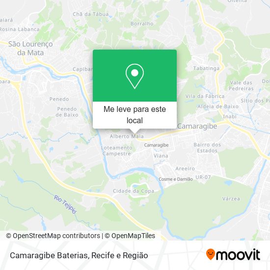 Camaragibe Baterias mapa