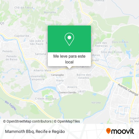 Mammoth Bbq mapa