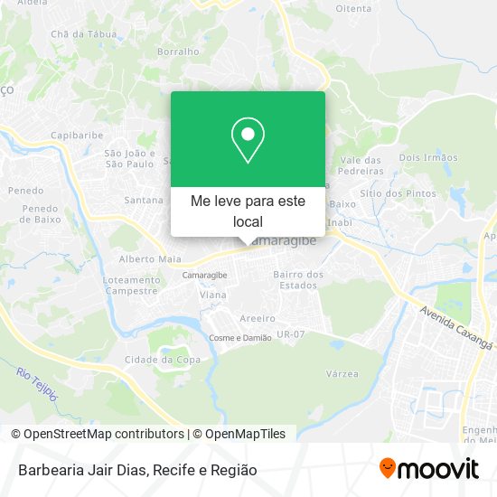 Barbearia Jair Dias mapa