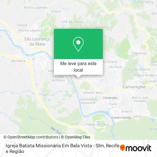 Igreja Batista Missionária Em Bela Vista - Slm mapa