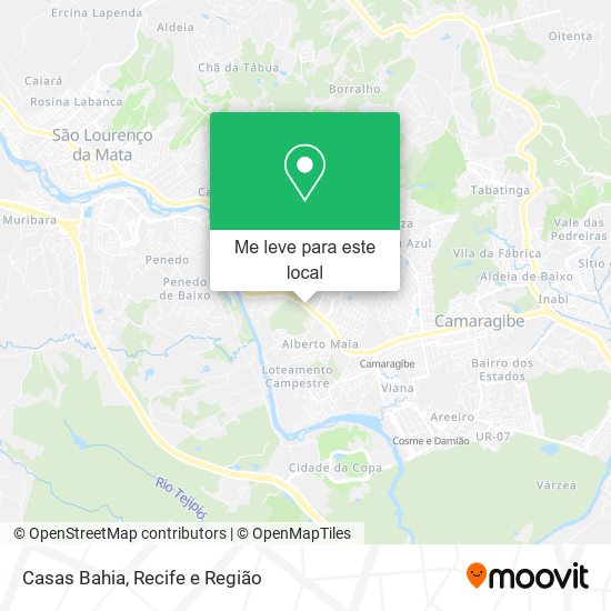 Casas Bahia mapa