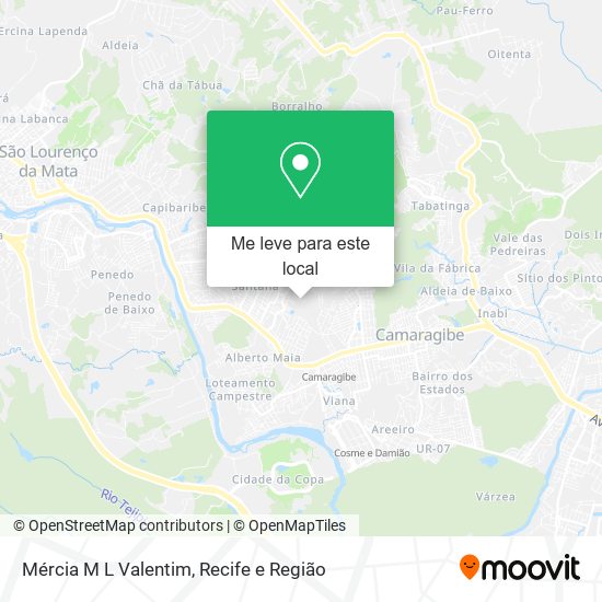 Mércia M L Valentim mapa