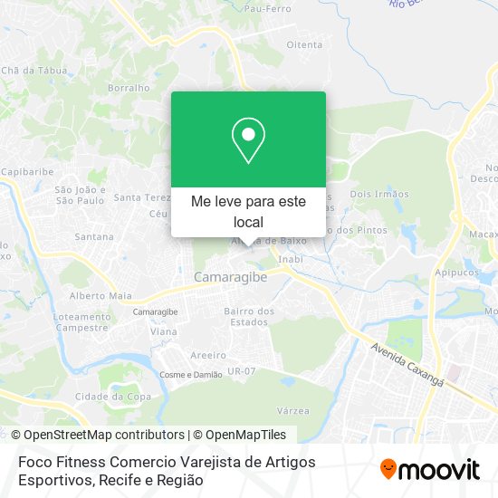 Foco Fitness Comercio Varejista de Artigos Esportivos mapa