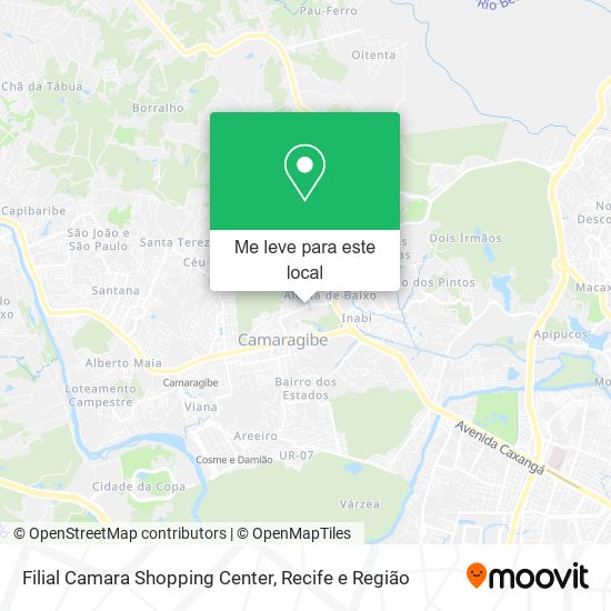 Filial Camara Shopping Center mapa