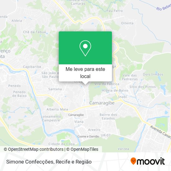 Simone Confecções mapa