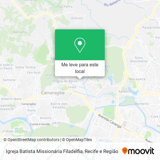 Igreja Batista Missionária Filadélfia mapa