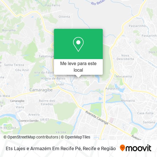 Ets Lajes e Armazém Em Recife Pé mapa